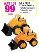 JCB 2 Pack 7" Sand Trucks