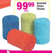 Assorted Fleece Throws-Each