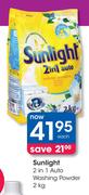 Sunlight 2 In 1 Auto Washing Powder-2kg