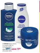 All Nivea Body Lotion Or Cream-400ml Each