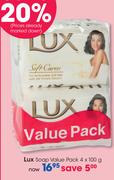 Lux Soap Value Pack-4x100g