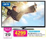 Telefunken 40" FHD LED TV TLEDD-40FHD
