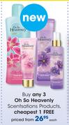 Oh So Heavenly Scentsations Products Each