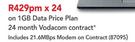 Lenovo G5080 Notebook-On 1GB Data Price Plan