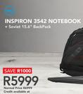 Dell Inspiron 3542 Notebook + Soviet 15.6" Backpack