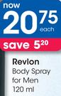 Revlon Body Spray For Men-120ml