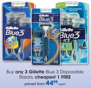 Gillette Blue 3 Disposable Razors-Each