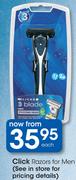Clicks Razors For Men
