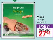 Wraps 8 Wraps Assorted