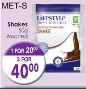 Lifestyle Shakes Assorted-1x50g
