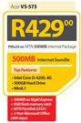 Acer V5-573-On MTN 500MB Internet Package