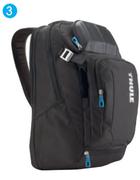 17" Black laptop Back Pack TCBP217