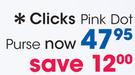 Clicks Pink Dot Purse