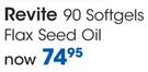 Revite 90's Softgels Flax Seed Oil