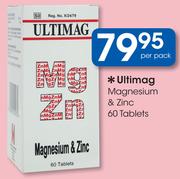 Ultimag Magnesium & Zinc Tablets-60's