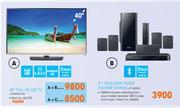 Samsung 40" Full HD LED TV(UA40H5100) + 5.1 3D Bluray Home Theatre System(HT H5500)