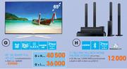 Samsung 65" 3D Smart FHD LED TV YA65H6400AKXX+ 7.1 Blu Ray Tall Boy Home Theatre System HT-H7750