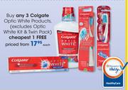 Colgate Optic White Products(Excludes Optic White Kit & Twin pack)-Each