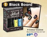Colour Couture Black Board Nail Art Set