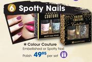 Colour Couture Embellished Or Spotty Nail Polish-Per Set