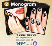 Colour Couture Monogram Nails Or Sequin Nails Kit-Per Kit
