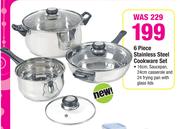 6 Piece Stainless Steel Cookware Set