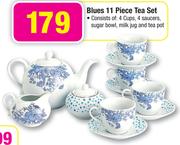 Blues 11 Piece Tea Set