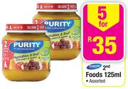 Purity 2nd Foods-5x125ml
