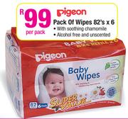 Pigeon Pack Of Wipes 82'sx6