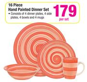 16 Piece Hand Painted Dinner Set