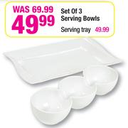 Set Of 3 Serving Bowls