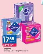 Lifestyle Invisible & Goodnight Flex Pads-Per Pack