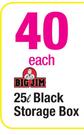 Big Jim 25ltr Black Storage Box Each