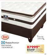 Posture Premier Sealy Bulgari 152cm Base Set