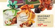 Magnat Chocolate Pralines Assorted-41g Each