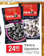 Venco Liquorice-166g/152g Each