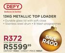 Defy 13Kg Metallic Top Loader