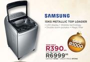 Samsung 15Kg Metallic Top Loader