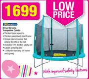 Bounceking 8 Foot Airzone Trampoline Combo