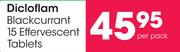 Dicloflam Blackcurrant 15 Effervescent Tablets-Per Pack