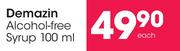 Demazin Alcohol-Free Syrup-100ml