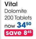 Vital Dolomite 200 Tablets-Per Pack