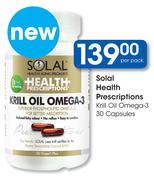 Solal Health Prescriptions Krill Oil Omega-3 30 Capsules-Per Pack