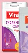 Vital Cranberry Complex 30 Tablets-Per Pack
