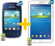 Samsung Galaxy Pocket Neo(S5310) Smartphone+Samsung Galaxy Tab3 7.0"(T211)-On MTN Any Time 200