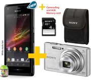 Sony Xperia M Smartphone+Sony Cyber-Shot Camera W730-On MTN Any Time 200