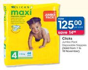 Clicks Jumbo Pack Disposable Nappies