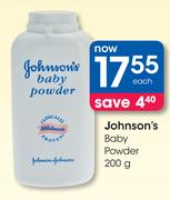 Johnson's Baby Powder- 200g
