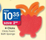 Clicks Foam Bath Sponge