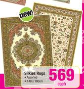 Silkies Rugs Assorted 140x190Cm-Each